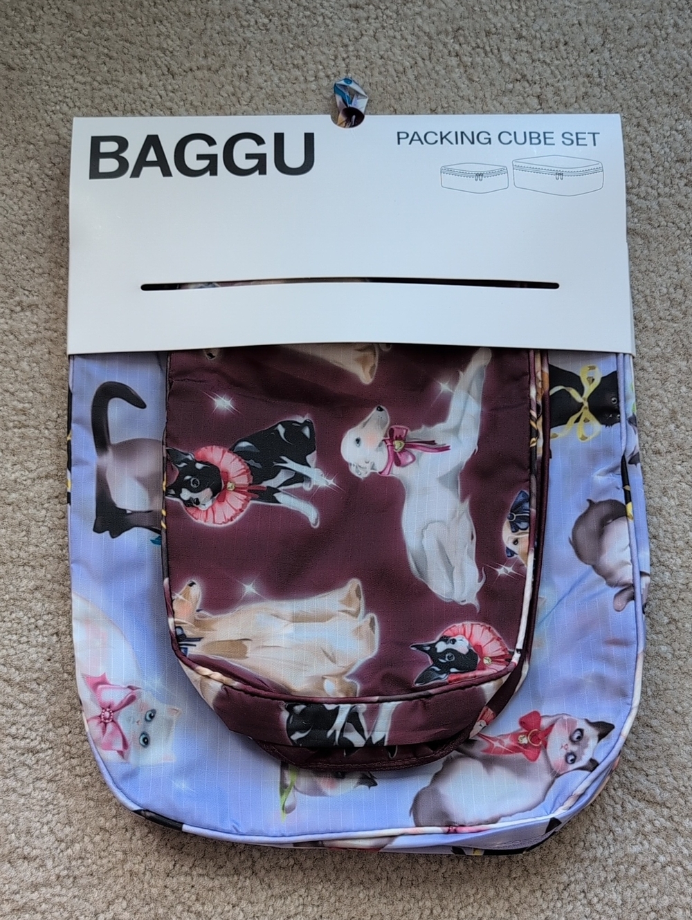 Baggu Packing Cube Set in Fancy Animals
